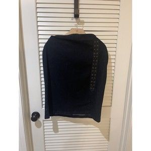 LAUREN RALPH LAUREN DENIM PENCIL SKIRT FRONT SLIT MINI LENGTH 36-37 Waist Inches